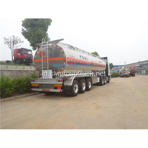Trailer tanker bahan bakar paduan aluminium 33,6 ton